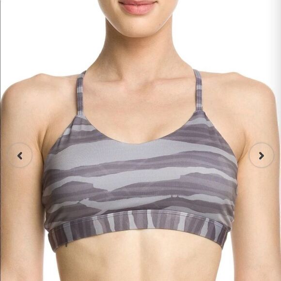 NWOT IAB MFG Namaste Zebra Love Smoke Padded Bra Women’s Medium Stretch - Picture 1 of 5